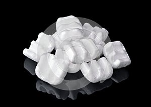 M-shaped styrofoam packing chips
