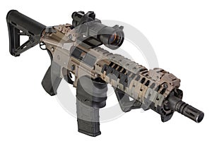 M4 special forces rifle isolated on a white