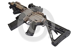 M4 special forces rifle isolated on a white