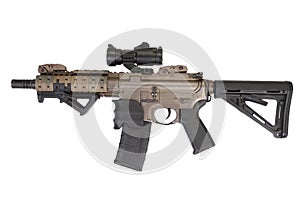 M4 special forces rifle isolated on a white