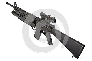 M16 rifle with an M203 grenade launcher