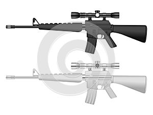 M16 sniper set photo