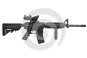 M4 assault rifle isolated