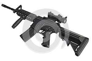 M4 assault rifle isolated