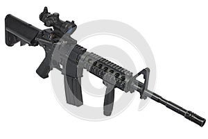 M4 assault rifle isolated