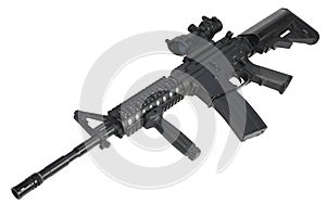 M4 assault rifle isolated