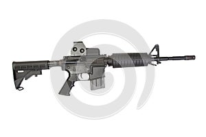 M4 carbine with optical gunsight