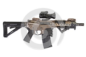 M4 special forces rifle isolated on a white