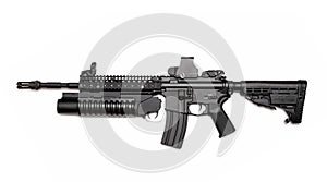 M4A1 assault rifle with grenade launcher photo