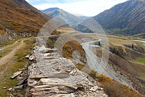 M52 road from Siberia to Mongolia