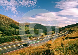 M6, scenic motorway, Cumbria, UK