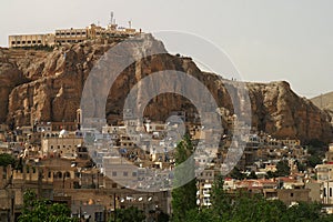 Ma'alula, an old city in Syria, where people speak New Aramaic