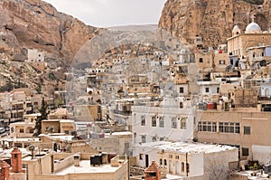 Maaloula, Syria 04/14/2009 small Christian town before the war now in ruins photo