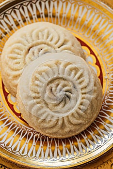 maamoul (ma'amoul), date-filled butter cookies