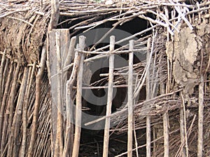 Maasai hut structure