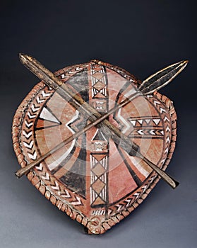 Maasai Spear Heads and Shield..