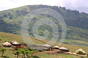 Maasai village photo