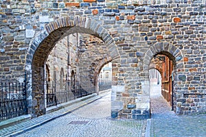 Maastricht, Netherlands, gate near Sainf Servatius Church