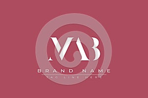MAB abstract letter logo design