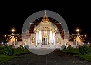 Mable Temple at night