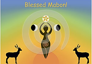 Mabon greeting card photo