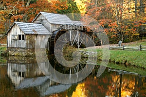 Mabry Mill, Blue Ridge Parkway, Virginia in Autumn