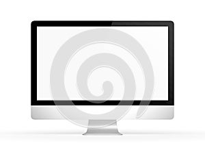 Mac computer screen frontal photo