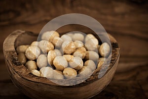 Macadamia on olivewood