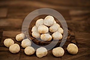 Macadamia on olivewood