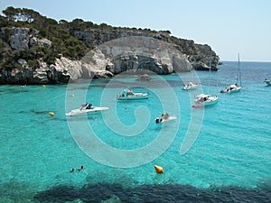 Macarella Beach in Menorca (Spain) photo