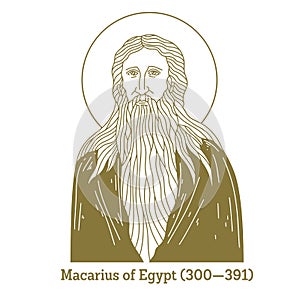 Macarius of Egypt 300-391 was a Coptic Christian monk and hermit. He is also known as Macarius the Elder or Macarius the Great