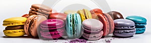 macaron colorful pastel bakery food shot background sweet pastry