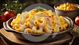 macaroni cheese AI generated
