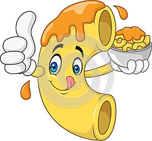 Macaroni and Cheese Cartoon Character