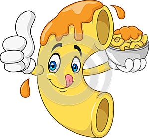 Macaroni and Cheese Cartoon Character photo