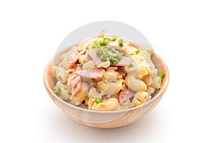 macaroni cheese and ham