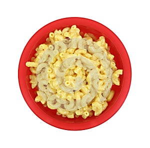 Macaroni Cheese Red Bowl