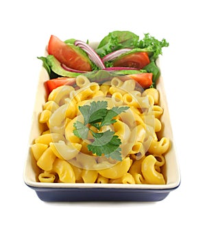 Macaroni Cheese And Salad