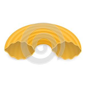 Macaroni icon, realistic style