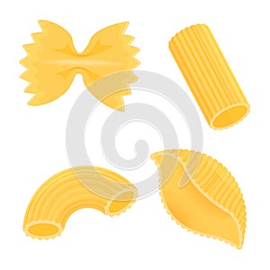 Macaroni illustration isolated on a white background