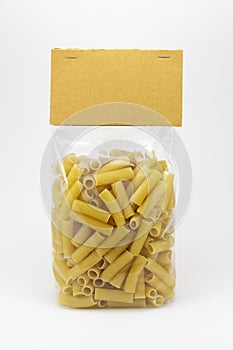 Macaroni plastic package