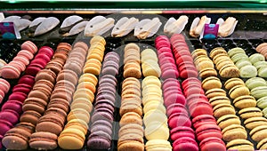 Macarons at the pastry shop