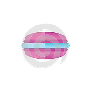 Macaroon. Vector illustration decorative design