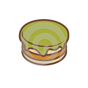 Macaroon. Vector illustration decorative design