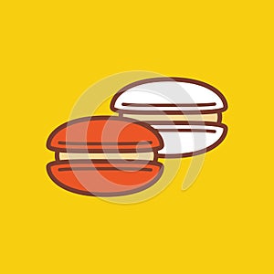 Macaroon. Vector illustration decorative design