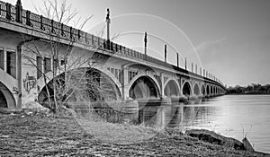 MacArthur Bridge (Belle Isle) over Detroit River