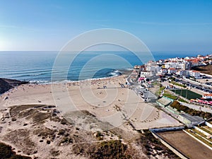 Macas beach in Sintra, Portugal photo