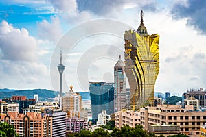 Macau, China Skyline