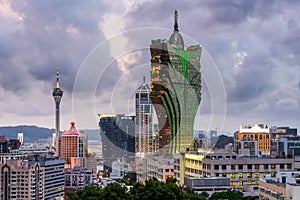 Macau China Skyline