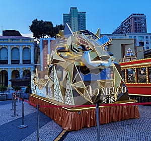 Macau Chinese New Year Parade Float Exhibition Led Lighting Electric Lights Carts Macao Tap Seac Square CNY Melco Tiger Car Truck